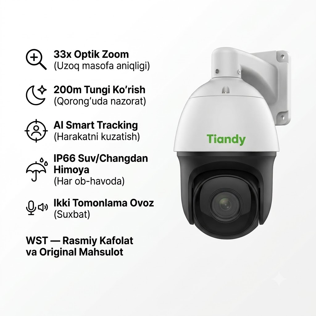 Tiandy TC-H326S — 2MP PTZ (Speed Dome)