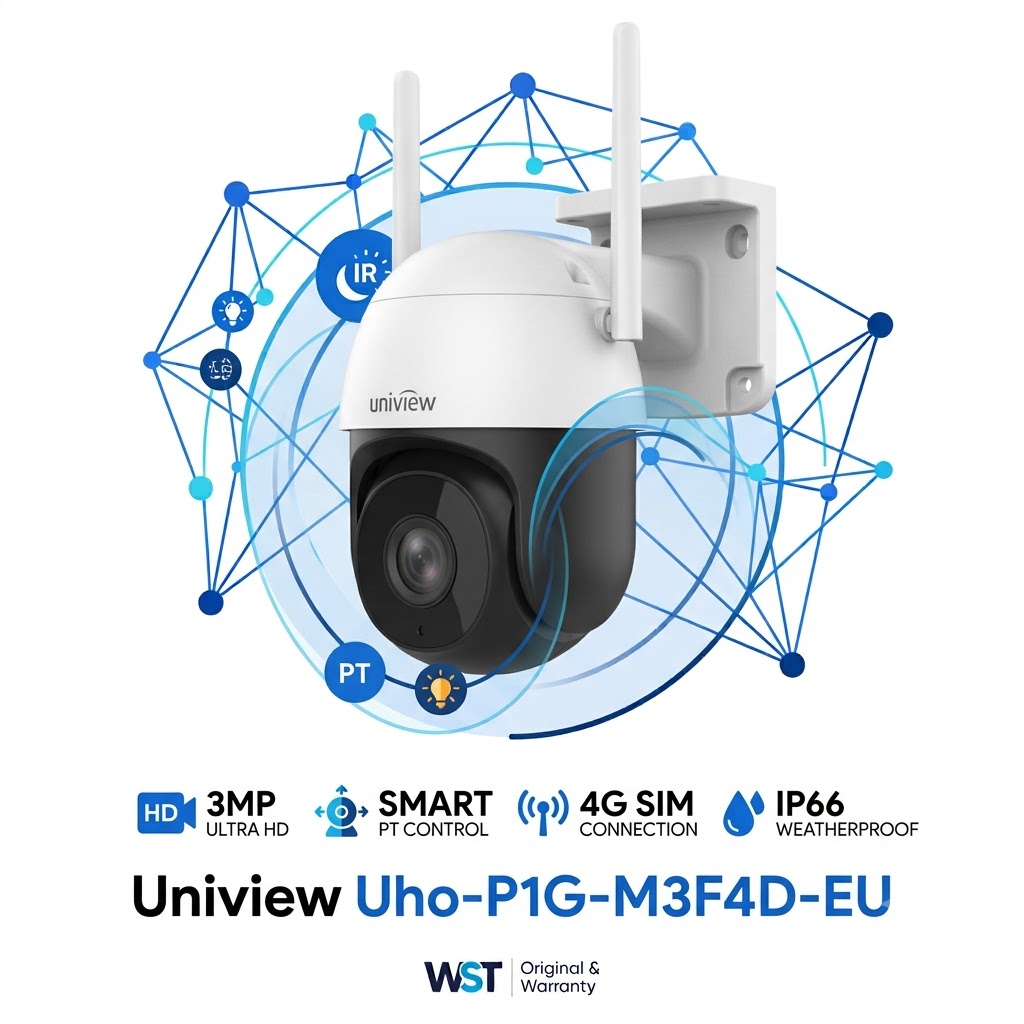 Uniview Uho-P1G-M3F4D-EU — 3MP 4G PT kamera