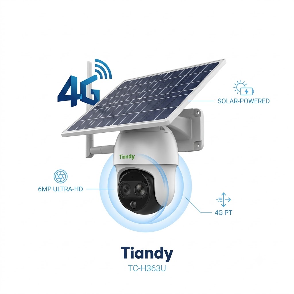 Tiandy TC-H363U 9DA-4 — 6MP Quyosh panelli / 4G PT