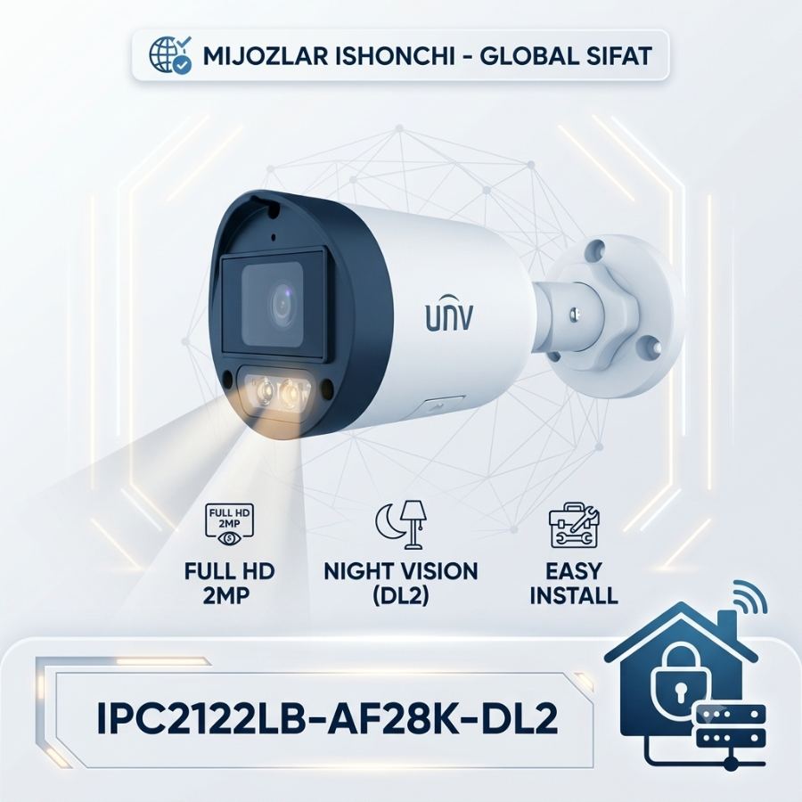 Uniview IPC2122LB-AF28K-DL2 — IP kamera