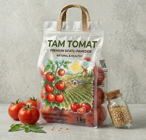 Pamidor 1kg qadoqda
