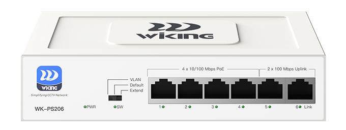 Wi-Tek Wi-Tek WK-PS206 Poe 4+2 MB — Uskuna