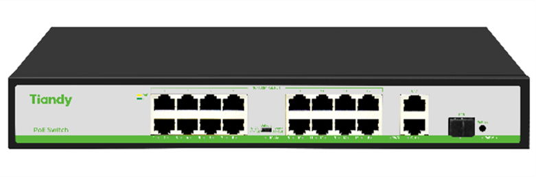 Tiandy TC-P3S019 Spec:H/1621/AT/180 — PoE switch